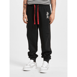 lässige Just Rhyse Herren Jeans Kordelzug Reißverschluss 360 g/m² mit Baumwolle Schwarz