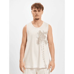 modernes Just Rhyse Herren T-Shirt mit Baumwolle Beige