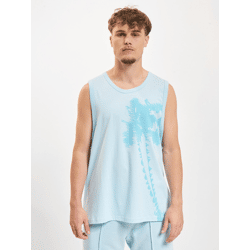 lässiges Just Rhyse Herren T-Shirt mit Baumwolle Blau