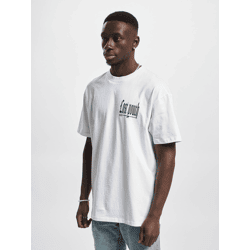 sportliches Lost Youth Herren T-Shirt Oversize 240 g/m² mit Baumwolle Weiß