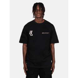 bequemes Lost Youth Herren T-Shirt Oversize 240 g/m² mit Baumwolle Schwarz