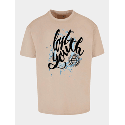 lässiges Lost Youth Herren T-Shirt Oversize 240 g/m² mit Baumwolle Beige