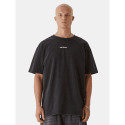 sportliches Lost Youth Herren T-Shirt Oversize 240 g/m² mit Baumwolle Schwarz