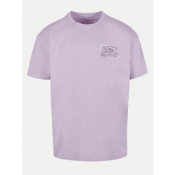 sportliches Lost Youth Herren T-Shirt Oversize 240 g/m² mit Baumwolle Violett