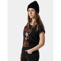 sportliches Merchcode Damen T-Shirt Schwarz