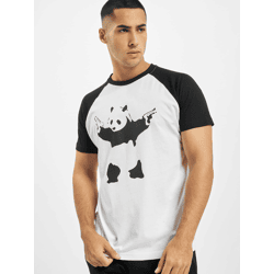 modernes Merchcode Herren T-Shirt 160 g/m² mit Baumwolle Weiß/Schwarz