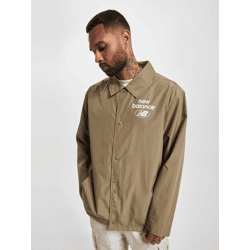 stylische New Balance Herren Jacke Taschen Fleece Khaki
