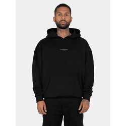 lässiger MJ Gonzales Herren Hoodie Rippbündchen Oversize 460 g/m² mit Baumwolle Schwarz