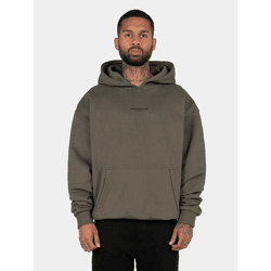 moderner MJ Gonzales Herren Hoodie große Kapuze Kapuze 460 g/m² mit Baumwolle Khaki