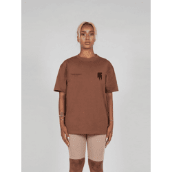 lässiges MJ Gonzales Damen T-Shirt Oversize 240 g/m² mit Baumwolle Braun