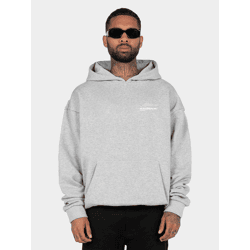 bequemer MJ Gonzales Herren Hoodie große Kapuze Kapuze 460 g/m² mit Baumwolle Grau