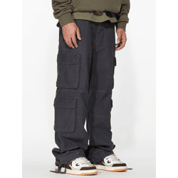 Casual MJ Gonzales Men's Jeans Pockets with Cotton Gray