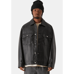 Modern MJ Gonzales Men's Oversized Jacket, 350 g/m², Black