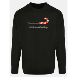 lässiges Merchcode Herren Longsleeve 220 g/m² mit Baumwolle Schwarz