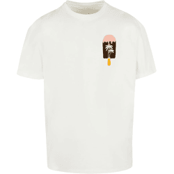 bequemes Merchcode Herren T-Shirt Oversize 240 g/m² mit Baumwolle Weiß
