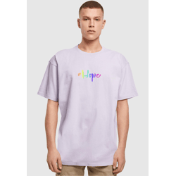 modernes Merchcode Herren T-Shirt Rippstrick Oversize 240 g/m² mit Baumwolle Violett