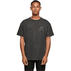 lässiges POD Herren T-Shirt 240 g/m² mit Baumwolle Schwarz