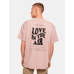 lässiges Merchcode Herren T-Shirt Oversize 240 g/m² mit Baumwolle Alt-Rosa