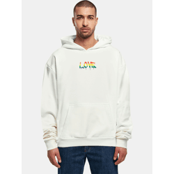 lässiger Merchcode Herren Hoodie 460 g/m² mit Baumwolle Weiß