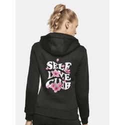 weicher Miss Tee Damen Hoodie Kapuze 300 g/m² mit Baumwolle Schwarz