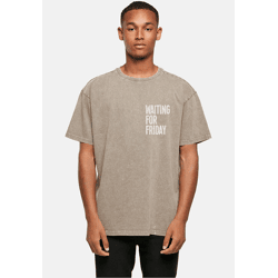 modernes Mister Tee Herren T-Shirt Oversize 240 g/m² mit Baumwolle Khaki