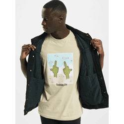 bequemes Mister Tee Herren T-Shirt 180 g/m² mit Baumwolle Beige