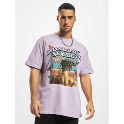 lässiges Mister Tee Herren T-Shirt 240 g/m² mit Baumwolle Violett
