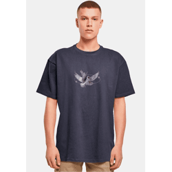 modernes Mister Tee Herren T-Shirt 240 g/m² mit Baumwolle Navy