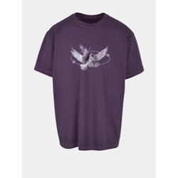 lässiges Mister Tee Herren T-Shirt 240 g/m² mit Baumwolle Violett