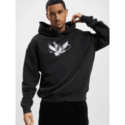 weicher Mister Tee Herren Hoodie Kordelzug Rippbündchen 240 g/m² mit Baumwolle Schwarz