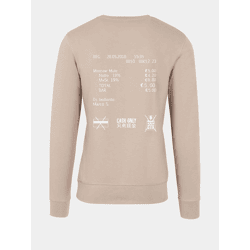 bequemes Mister Tee Herren Sweatshirt mit Baumwolle Beige