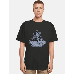modernes Mister Tee Herren T-Shirt Oversize 240 g/m² mit Baumwolle Schwarz