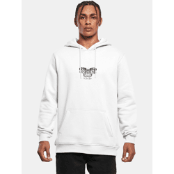moderner Mister Tee Herren Hoodie Kapuze 300 g/m² mit Baumwolle Weiß