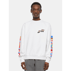 weiches Mister Tee Herren Sweatshirt 460 g/m² mit Baumwolle Weiß