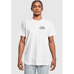 modernes Mister Tee Herren T-Shirt mit Baumwolle Weiß