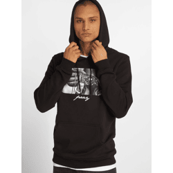 weicher Mister Tee Herren Hoodie Kordelzug Rippbündchen 300 g/m² mit Baumwolle Schwarz