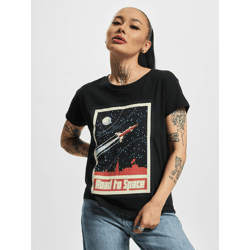 bequemes Mister Tee Damen T-Shirt 140 g/m² mit Baumwolle Schwarz