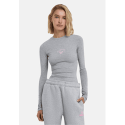modernes Felicious Damen T-Shirt Stretch 180 g/m² mit Baumwolle Grau