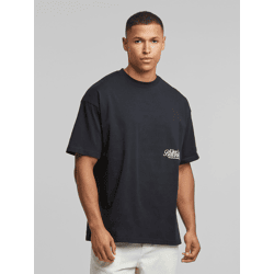 lässiges Another Cotton Lab Herren T-Shirt mit Baumwolle Schwarz