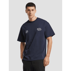 lässiges Another Cotton Lab Herren T-Shirt mit Baumwolle Blau