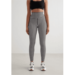 bequeme aim'n Damen Hose Stretch Schwarz/Weiß