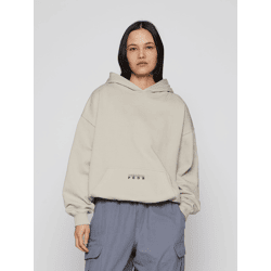 bequemer PEGADOR Damen Hoodie mit Baumwolle Grau