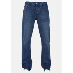stylische Rocawear Herren Jeans Taschen Straight Fit mit Baumwolle Blau
