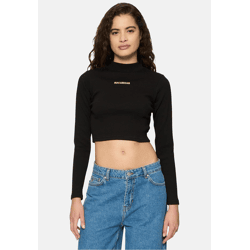 sportliches Rocawear Damen T-Shirt Stretch mit Baumwolle Schwarz
