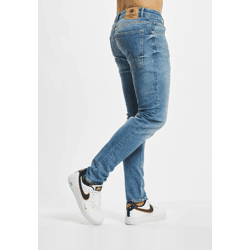 bequeme Petrol Industries Herren Jeans Slim Fit Stretch Reißverschluss mit Baumwolle Blau