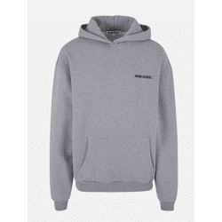moderner 9N1M SENSE Herren Hoodie Oversize mit Baumwolle Grau