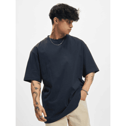 bequemes URBAN CLASSICS Herren T-Shirt Oversize 180 g/m² mit Baumwolle Navy