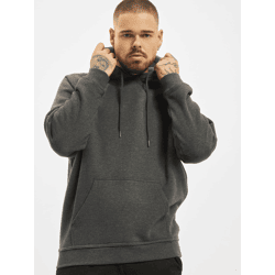 bequemer URBAN CLASSICS Herren Hoodie Kordelzug Rippstrick 380 g/m² mit Baumwolle Anthrazit