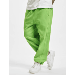 vielseitige URBAN CLASSICS Herren Hose Taschen Rippbündchen 380 g/m² mit Baumwolle Lime-Grün