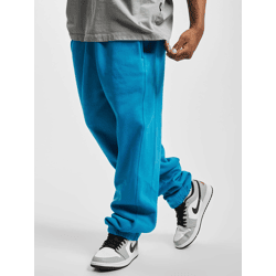 bequeme URBAN CLASSICS Herren Hose Taschen Rippbündchen 380 g/m² mit Baumwolle Blau